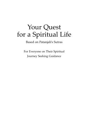 Your Quest for a Spiritual Life by Michelle Corrigan