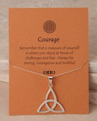 Courage Dare To Dream Collection Charm Sterling Silver Necklace