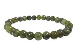 Jade Nephrite 6mm Round Beaded Bracelet