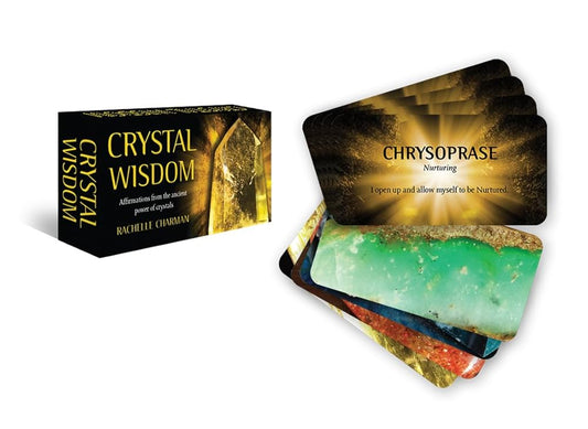 Crystal Wisdom Inspiration Cards by Rachelle Charman – crystal-themed affirmations to uplift, heal, and empower.
