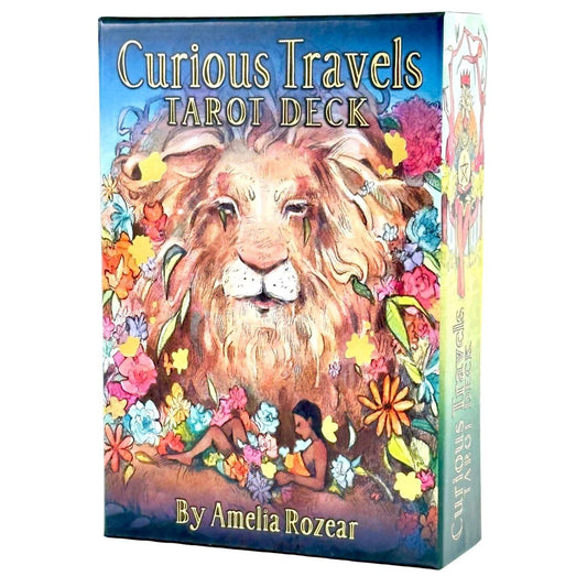 Curious Travels Tarot by Amelia Rozear – whimsical journey through tarot with vintage flair and imaginative storytelling.
