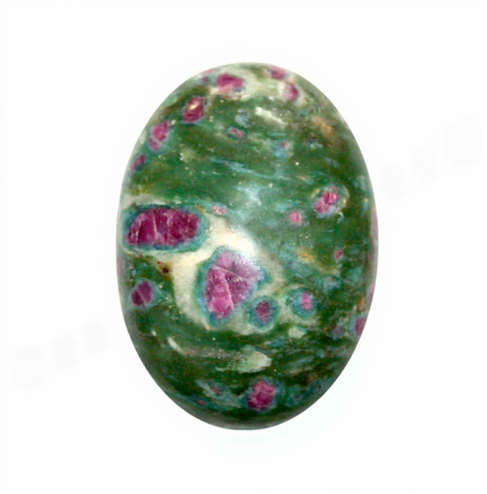 Ruby Fuchsite Palm Stone Gallet 2" India