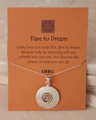 Dare To Dream Collection Success Charm Sterling Silver Necklace
