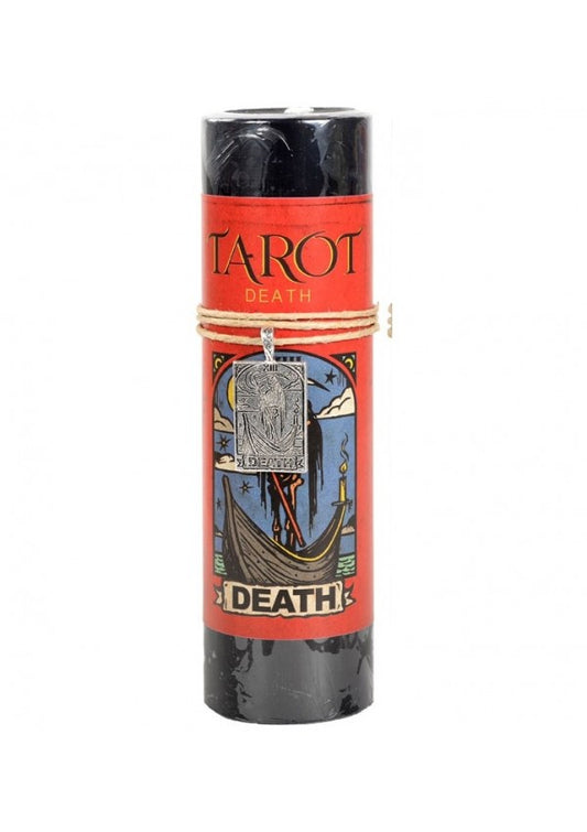Death Tarot Scented Candle with Charm