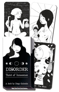 Disorder: Tarot of Innocence by Diego Gabriele – evocative black‑and‑white tarot deck exploring purity, truth, and subconscious symbolism.

