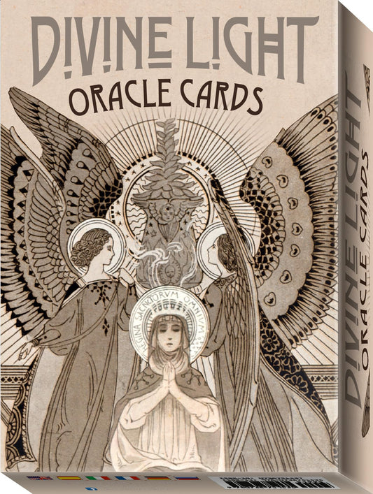 Divine Light Oracle by Ezio Anichini – luminous oracle deck offering spiritual insight through gentle, evocative artwork.
