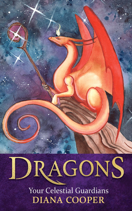 Dragon Oracle Cards by Diana Cooper – 44-card deck featuring mystical dragons for spiritual growth, protection, and transformation.
