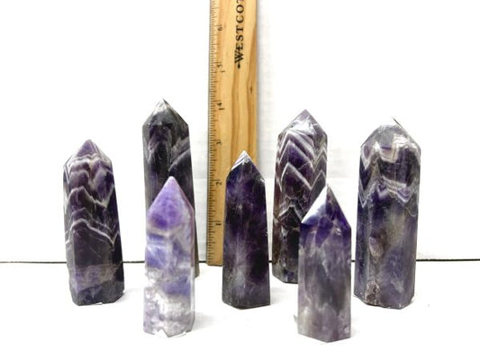 Chevron Dream Amethyst Tower Madagascar - 3-4"
