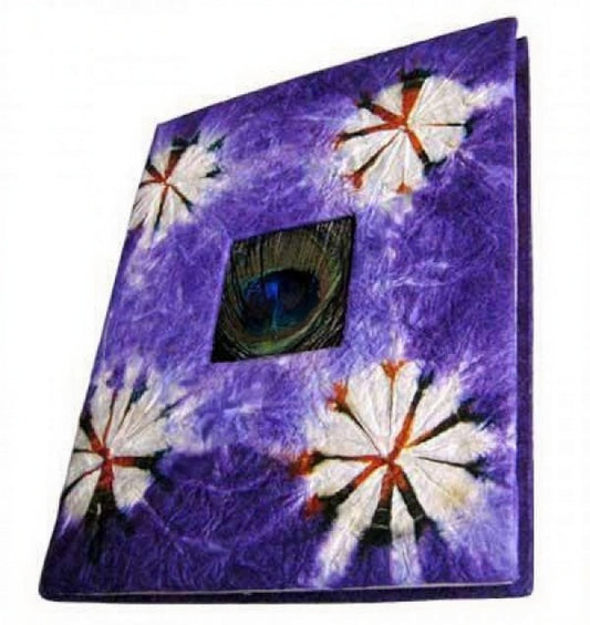 Tie Dye Peacock Fin Mix Design Notebook 5.9x7.5"