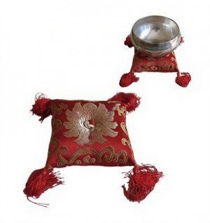 Square Shape Singing Bowl Cushion 3.5" Style #4