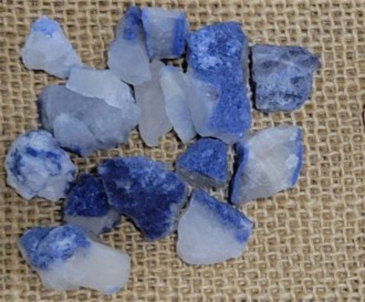 Dumortierite in Quartz Rough - Brazil