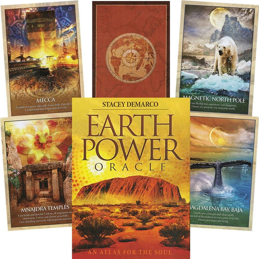 Earth Power Oracle Cards – nature-based oracle deck tapping into earth’s elemental wisdom for guidance.
