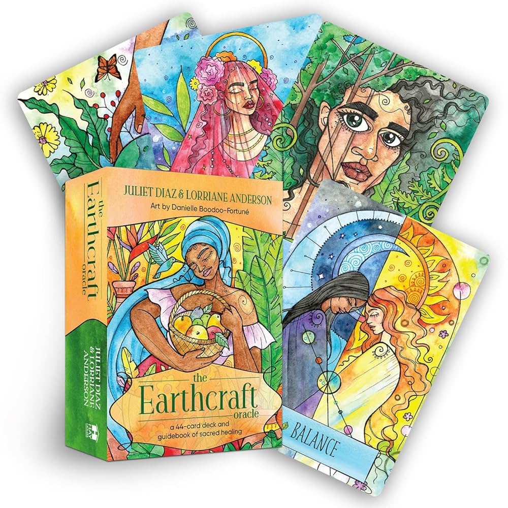 The Earthcraft Oracle by Juliet Diaz & Lorraine Anderson – a nature-based deck for healing, grounding, and connecting with earth spirits.
