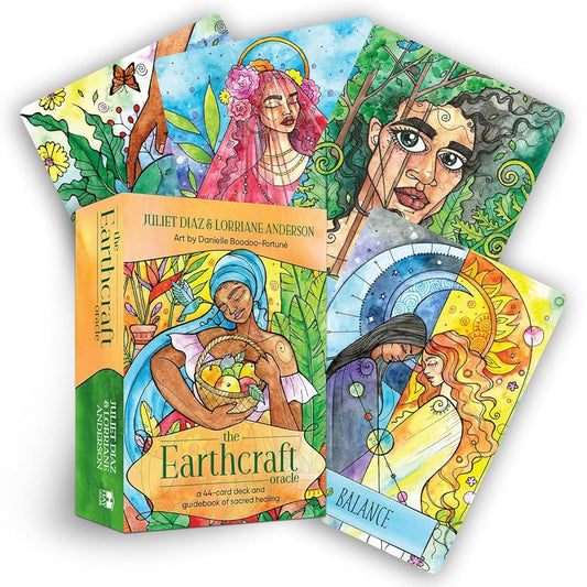 The Earthcraft Oracle by Juliet Diaz & Lorraine Anderson – a nature-based deck for healing, grounding, and connecting with earth spirits.
