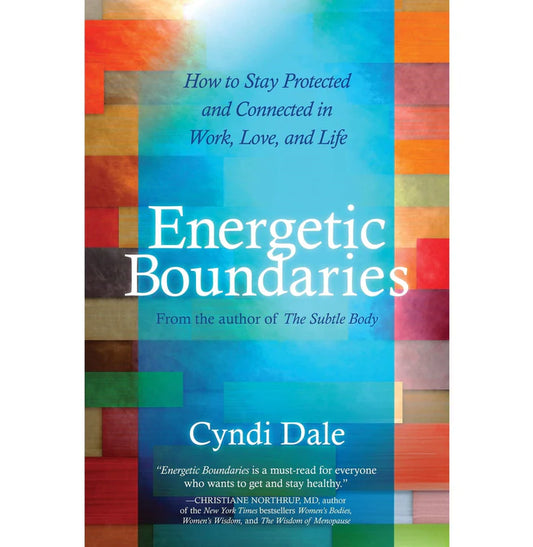 Energetic Boundaries by Cyndi Dale – a 312-page paperback guide offering practical techniques to enhance the health of your physical, emotional, relational, and spiritual borders, including self-diagnosis instructions and strategies for strengthening energetic boundaries.
