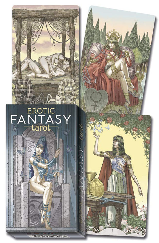 Erotic Fantasy Tarot by Riccardo Minetti – a bold and sensual tarot deck exploring passion through fantasy-inspired artwork.
