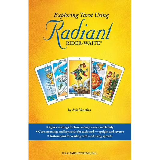 Exploring Tarot Using Radiant Rider-Waite by Avia Venefica – a beginner-friendly guidebook for learning tarot reading.
