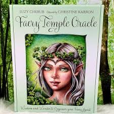 Faery Temple Oracle by Suzy Cherub & Christine Karron – 44-card deck and 120-page guidebook featuring enchanting faery illustrations and messages to empower your faery spirit.

