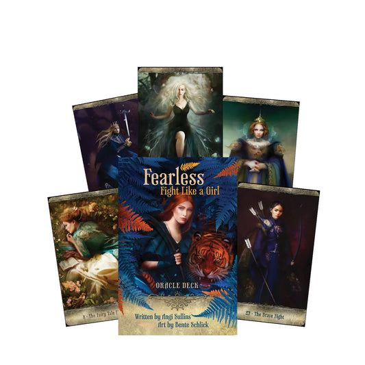 Fearless: Fight Like A Girl Oracle Deck by Maisey Harley – an empowering deck celebrating female strength, courage and self‑belief.
