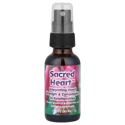Fesflowers Sacred Heart Flower Essence & Essential Oil – gentle blend to open heart, support love and emotional healing.
