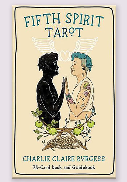 Fifth Spirit Tarot by Charlie Claire Burgess – inclusive 78‑card deck queering traditional tarot archetypes for gender‑fluid empowerment.
