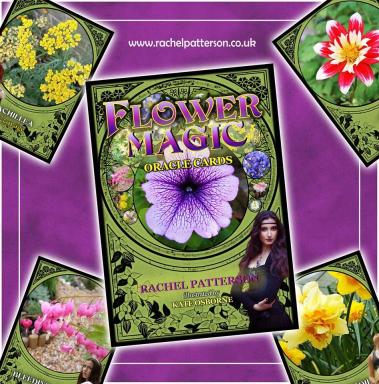 Flower Magic Oracle by Rachel Patterson – 48-card oracle deck with vibrant floral imagery and messages of spiritual guidance and botanical power.
