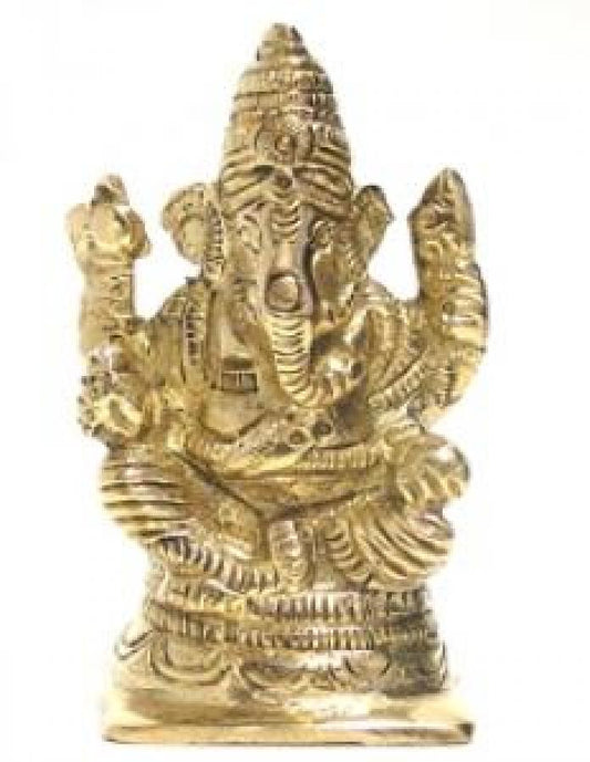 Ganesh Brass 3" Statue