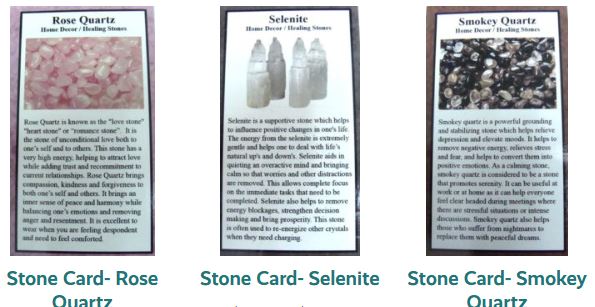 Gemstone Info Card - Wallet Size