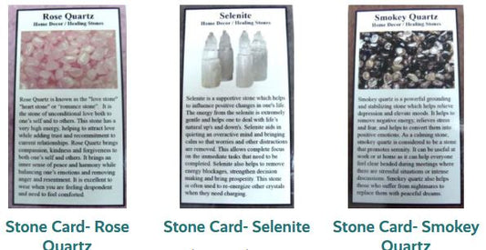Gemstone Info Card - Wallet Size