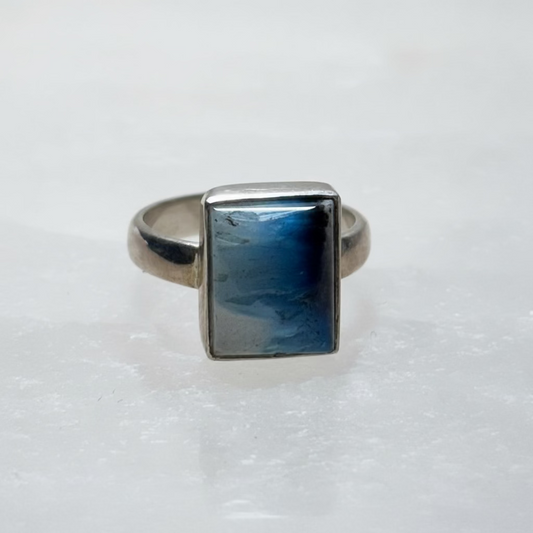 Glacierite Sterling Silver Ring Size 7 – elegant glacierite stone set in sterling silver, perfect for stylish and refined jewelry.
