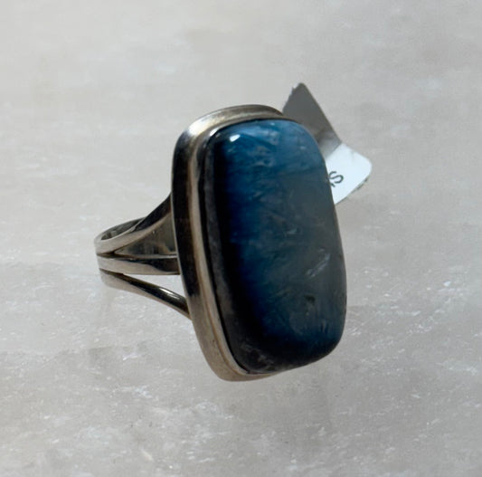 Glacierite Sterling Silver Ring Size 7 – elegant glacierite stone set in sterling silver, perfect for stylish and refined jewelry.

