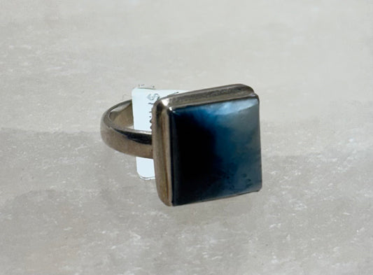 Glacierite Sterling Silver Ring Size 8 – beautiful glacierite gemstone set in sterling silver, designed for elegant daily wear.
