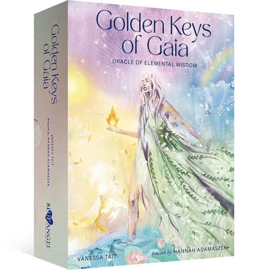 Golden Keys of Gaia by Vanessa Tait – elemental guidance and sacred earth wisdom to unlock your spiritual potential.
