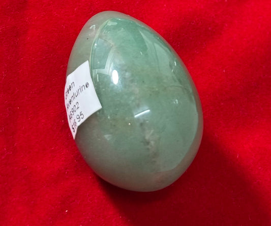 Green Aventurine – vibrant green crystal known for prosperity, healing, and luck.
