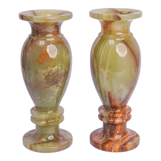 Green Onyx Vase 6" - Pakistan