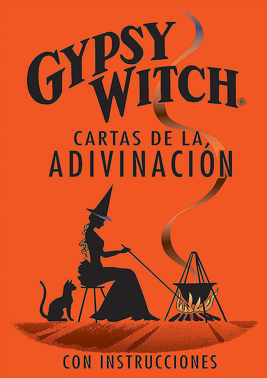 Cartas de adivinación Gypsy Witch® en español, con ilustraciones simbólicas y significados para lecturas intuitivas.

