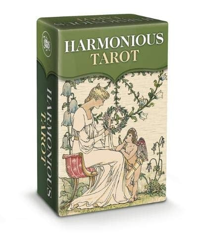 Harmonious Tarot Mini by Walter Crane & Ernest Fitzpatrick – 78-card deck featuring Art Nouveau-inspired illustrations in a compact size.
