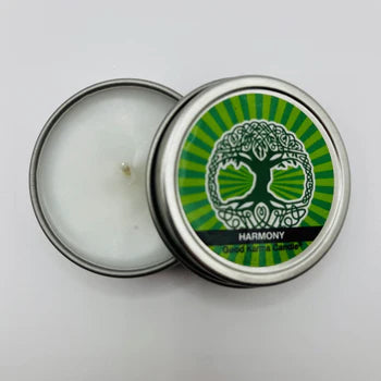 Harmony Good Karma Candle promoting balance, peace, and positive energy for a calm and unified atmosphere.
