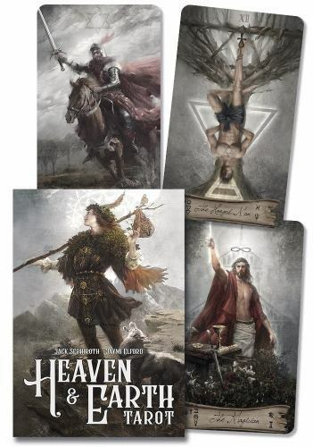 Heaven & Earth Tarot Deck by Jack Sephiroth – a 78-card deck with ethereal illustrations merging divine symbolism and earthly wisdom.
