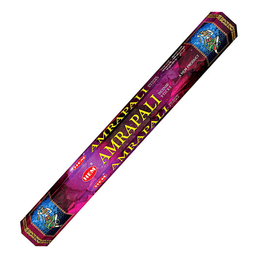 HEM Amrapali Incense Sticks – exotic and sweet fragrance inspired by Indian heritage for a rich sensory experience.

