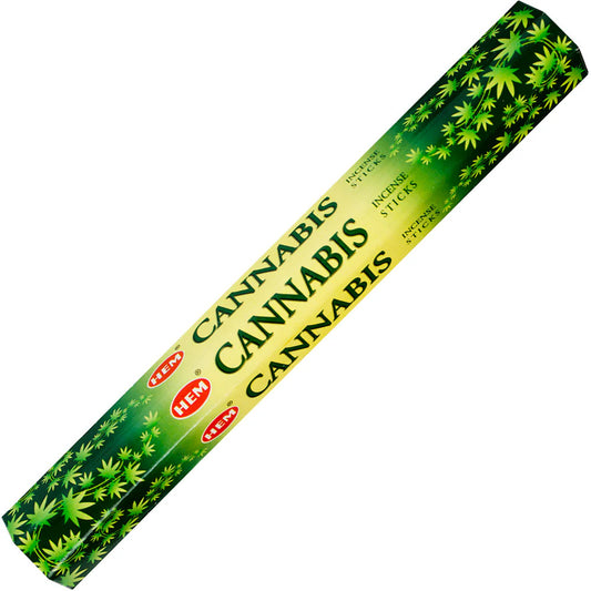 HEM Cannabis Incense Sticks – earthy and herbal scent inspired by cannabis to create a calming atmosphere.
