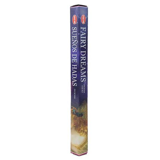 HEM Fairy Dreams Incense Sticks – whimsical and sweet aroma that sparks imagination and peaceful dreaming.

