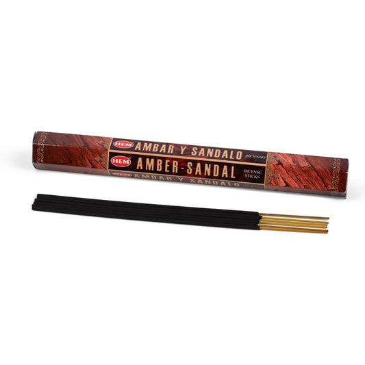 HEM Amber Sandal Incense Sticks