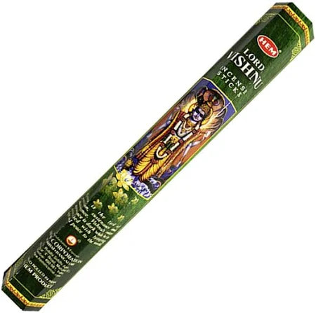 HEM Lord Vishnu Incense Sticks – devotional fragrance honoring Lord Vishnu to inspire peace and spiritual focus.
