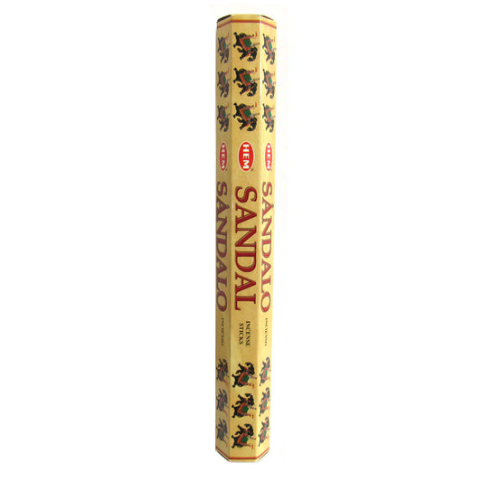HEM Sandal Incense Sticks – soothing sandalwood fragrance ideal for meditation, relaxation, and spiritual clarity.
