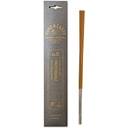 Herb & Earth Patchouli Bamboo Incense Sticks – earthy incense with patchouli aroma for grounding, balance, and spiritual energy.

