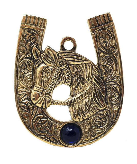 Evil Eye Hanging Horseshoe 4"x3.25"