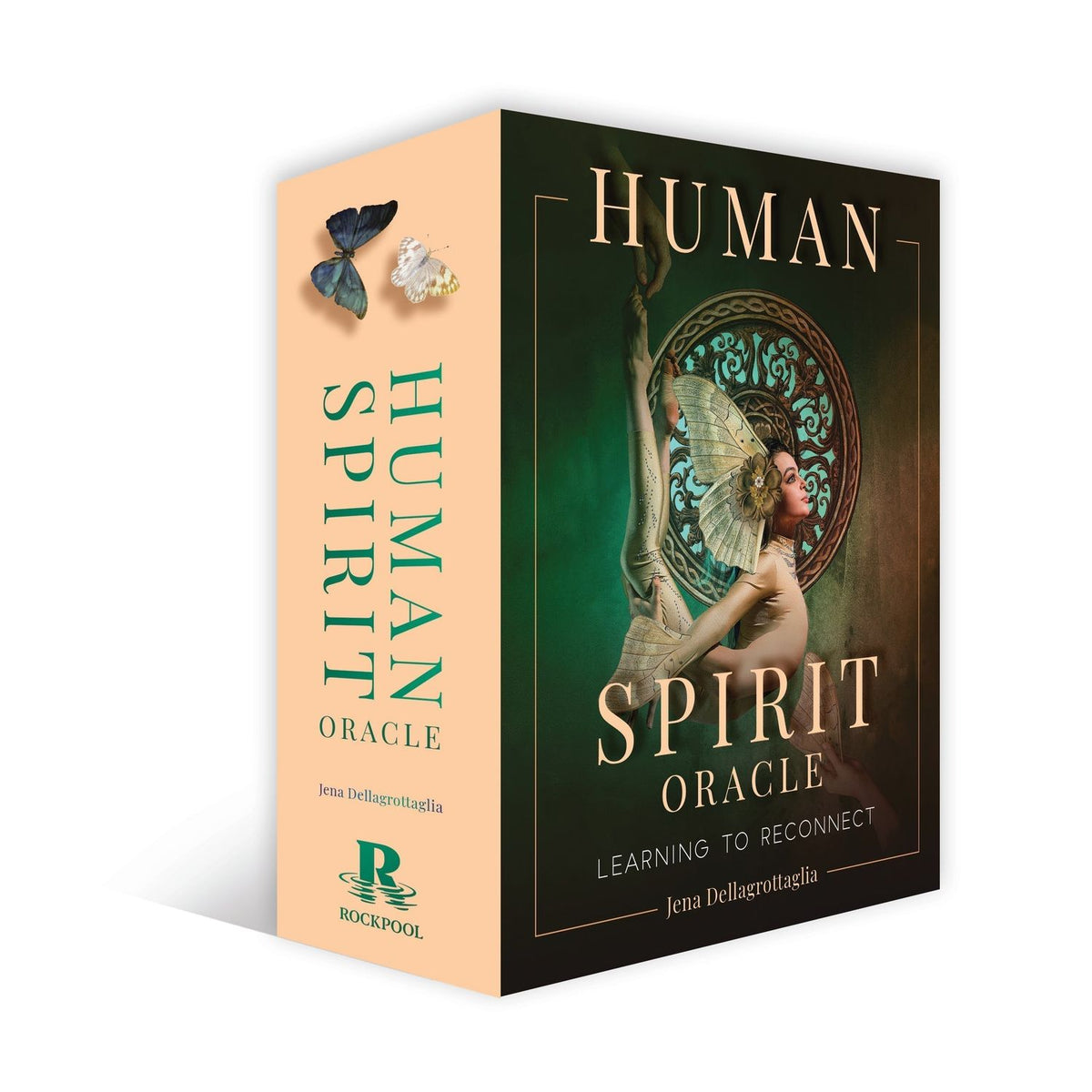 Human Spirit Oracle by Jena Dellagrottaglia – A 44-card deck and 128-page guidebook featuring bold, vibrant, and symbolic artwork to inspire kindness, compassion, and connection.

