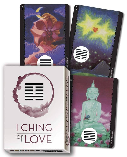 I‑Ching of Love Cards by Swami Anand Videha & Ma Nishavdo – a heartfelt deck exploring relationship guidance through I‑Ching wisdom.

