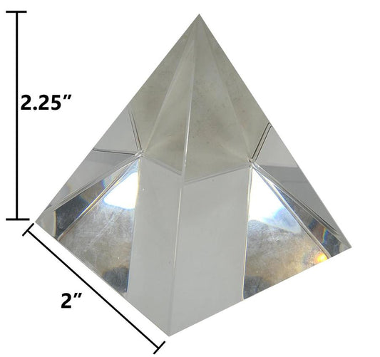 Crystal Glass Pyramid 6cm (2"x2.25")
